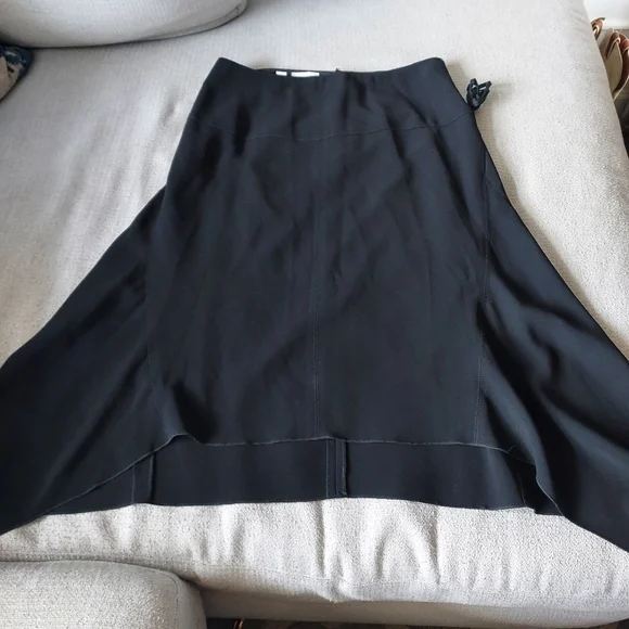 Per Se Carlisle Elegant Black Asymmetrical Skirt Sz-8 - Picture 3 of 9